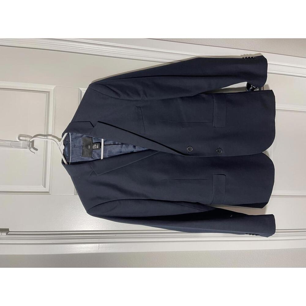 HM Suits Jacket for Men Size 34R Slim Fit Navy Blue Blazer M121